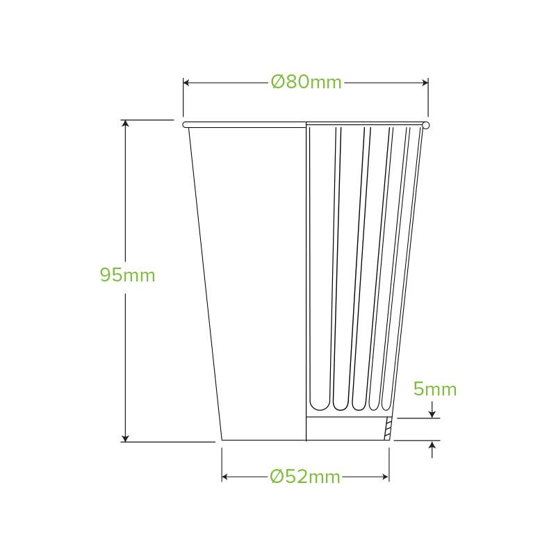 255ml / 8oz (80mm) Stone Double Wall Biocup - Image 4