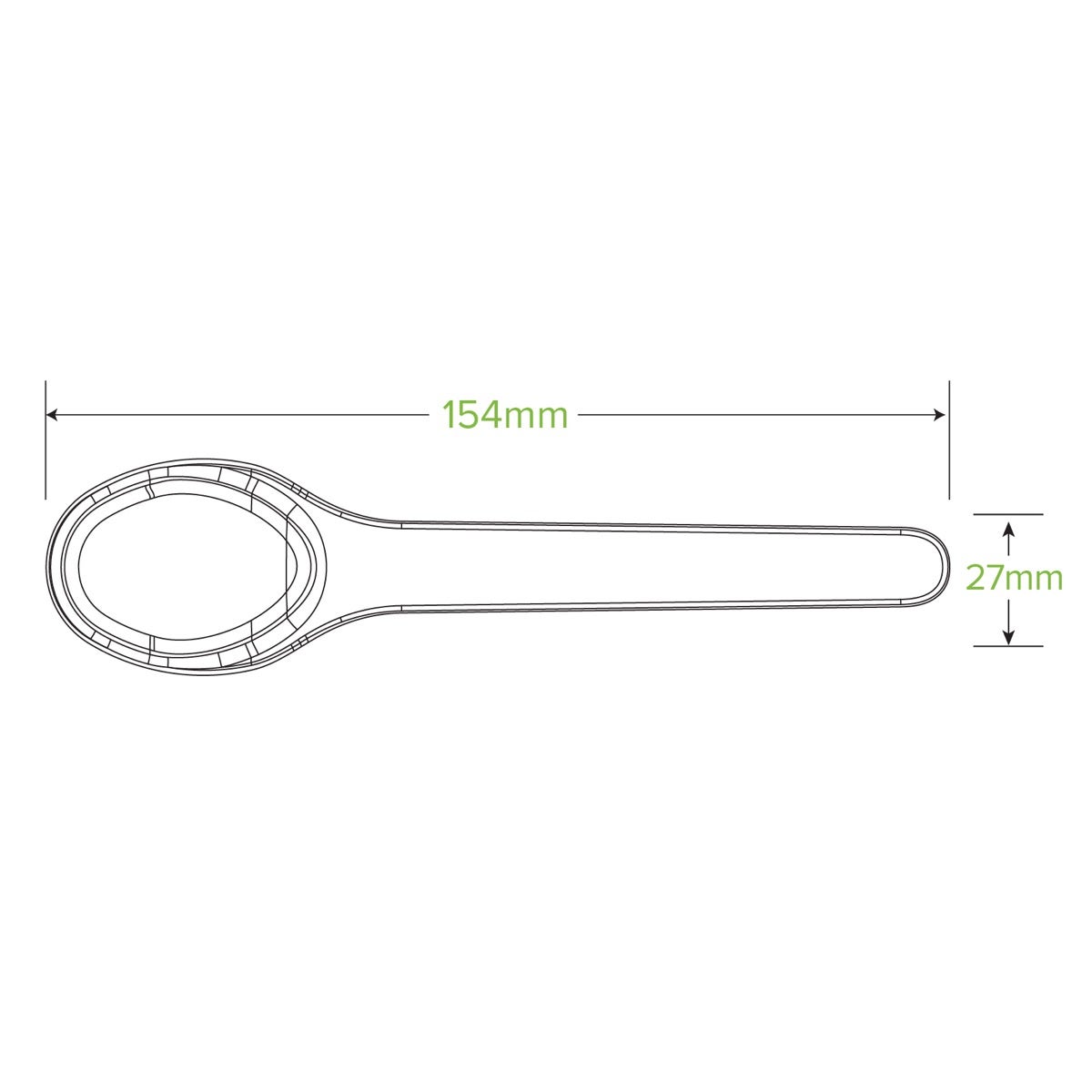 15cm Plant Fibre Spoon