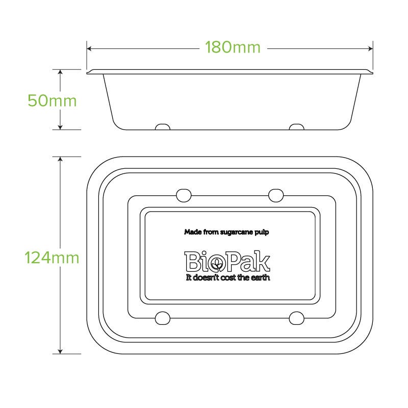 600ml White Plant Fibre Takeaway Base - Image 4