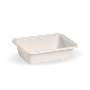 600ml White Plant Fibre Takeaway Base