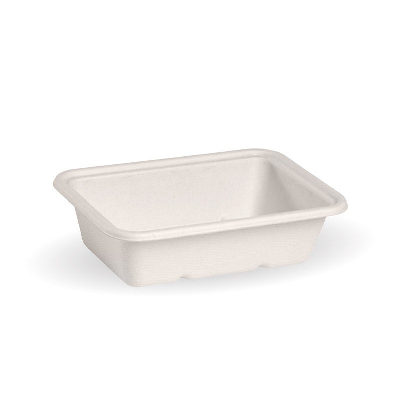 600ml White Plant Fibre Takeaway Base