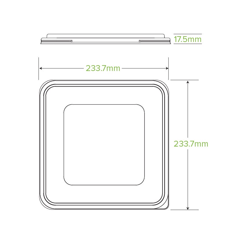 3/4/5-Compartment Large PP Takeaway Lid