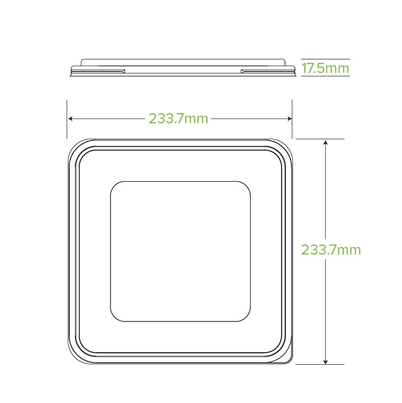 3/4/5-Compartment Large RPET Takeaway Lid