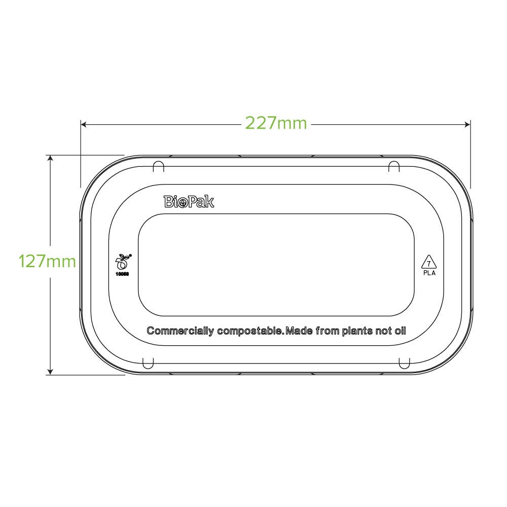 750 & 1,000ml PLA Takeaway Lid