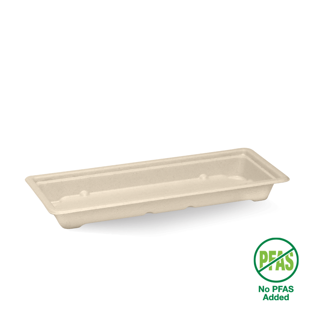 Long Plant Fibre Sushi Tray