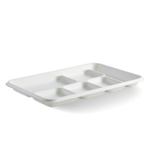 6-Compartment Plant Fibre Tray