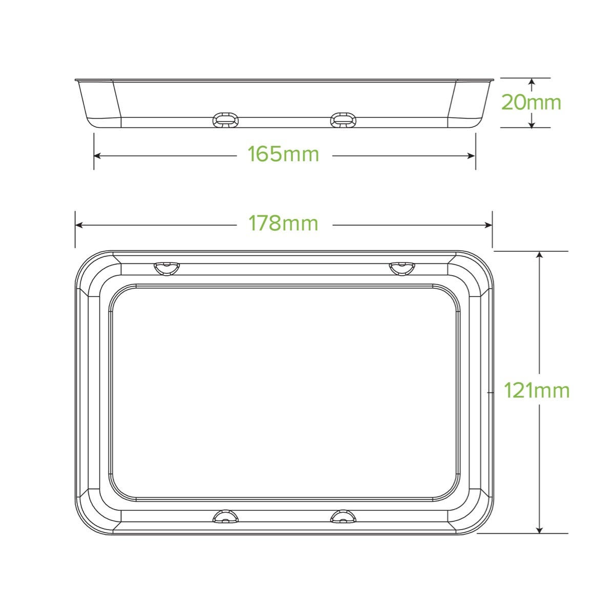 480g Plant Fibre Produce Tray - Image 3