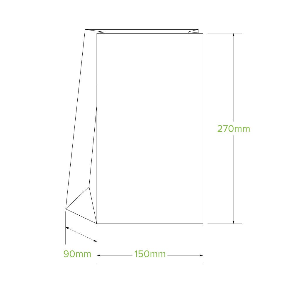 #6 SOS White Paper Bag
