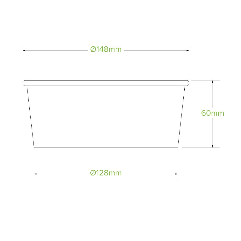 750ml Medium White BioBowl