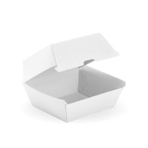 Large Burger BioBoard White Box – 150/carton