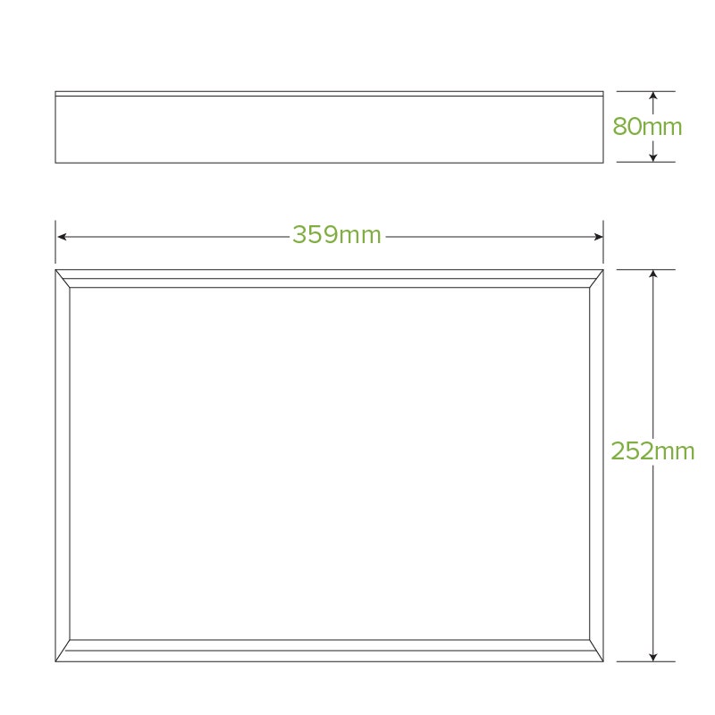 Medium BioBoard Catering Tray Base