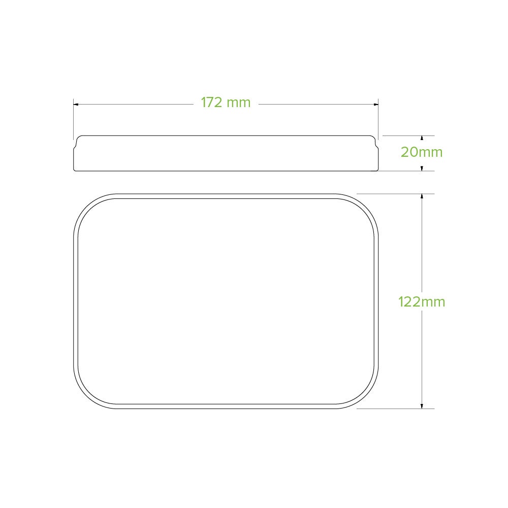 500-1,000ml Kraft Paper BioBoard Takeaway Lid