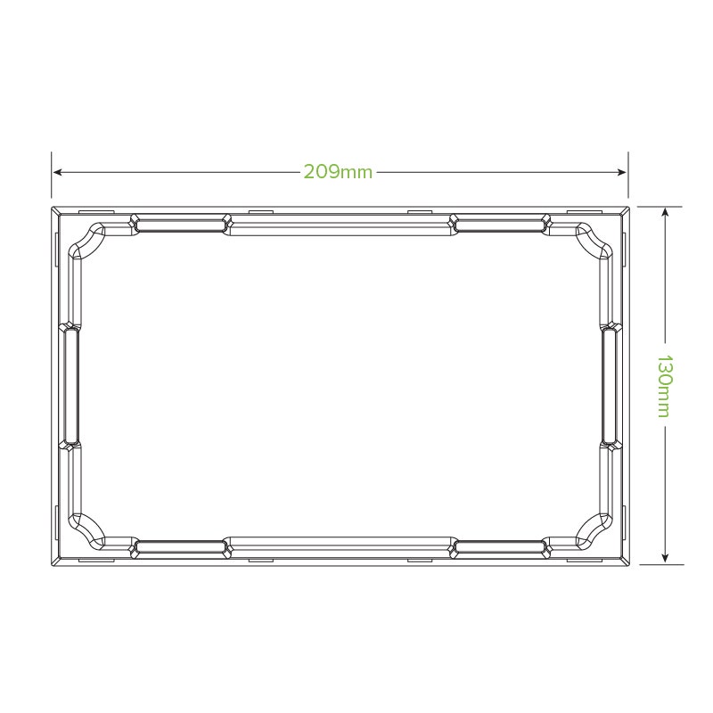 Large PLA Sushi Tray Lid