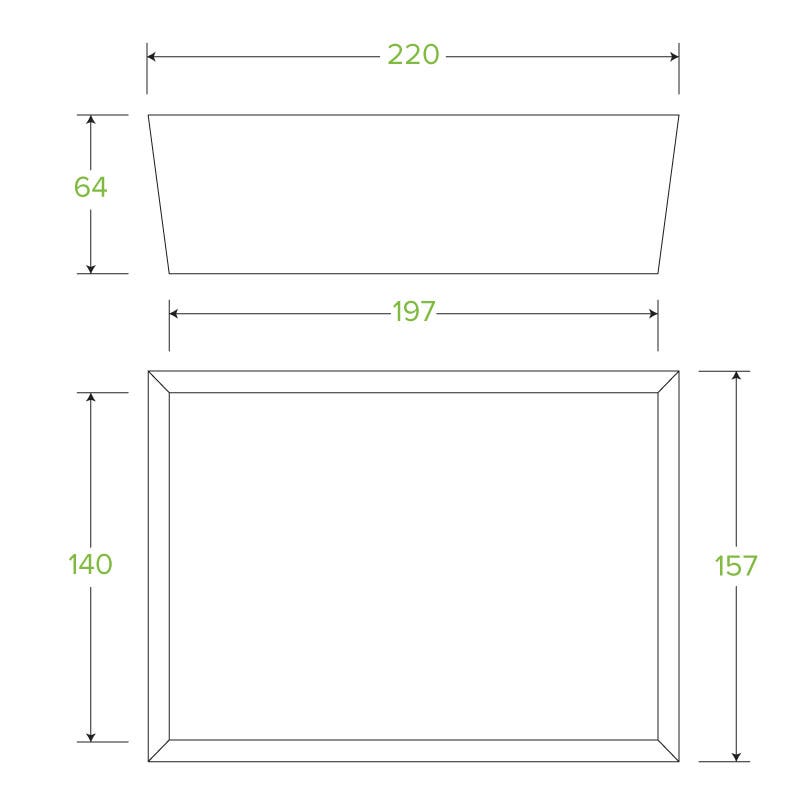 Large BioBoard Lunch Box With Window