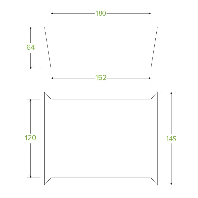 Medium BioBoard Lunch Box With Window