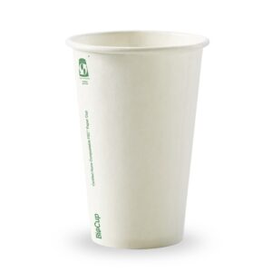 350ml / 12oz (80mm) White Single Wall BioCup – SA Compliant