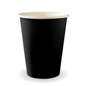 390ml / 12oz (90mm) Black Single Wall BioCup