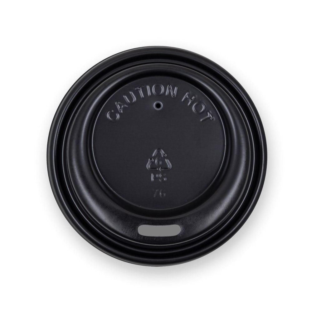 63mm / 4oz Black PS Sipper BioCup Lid - Image 3