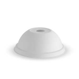 80mm Plant Fibre Dome Cold Paper BioCup Lid