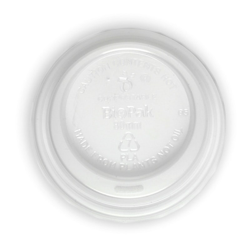 80mm Small Clear PLA BioCup Lid