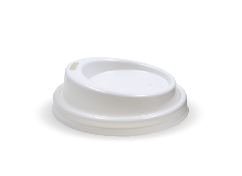 62.3mm / 4oz White PS Sipper BioCup Lid