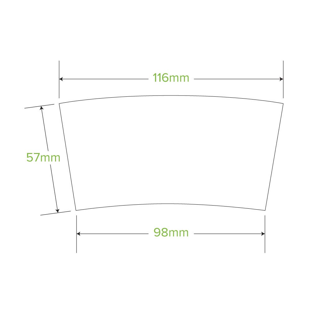 8oz (80mm) Paper Cup Sleeve