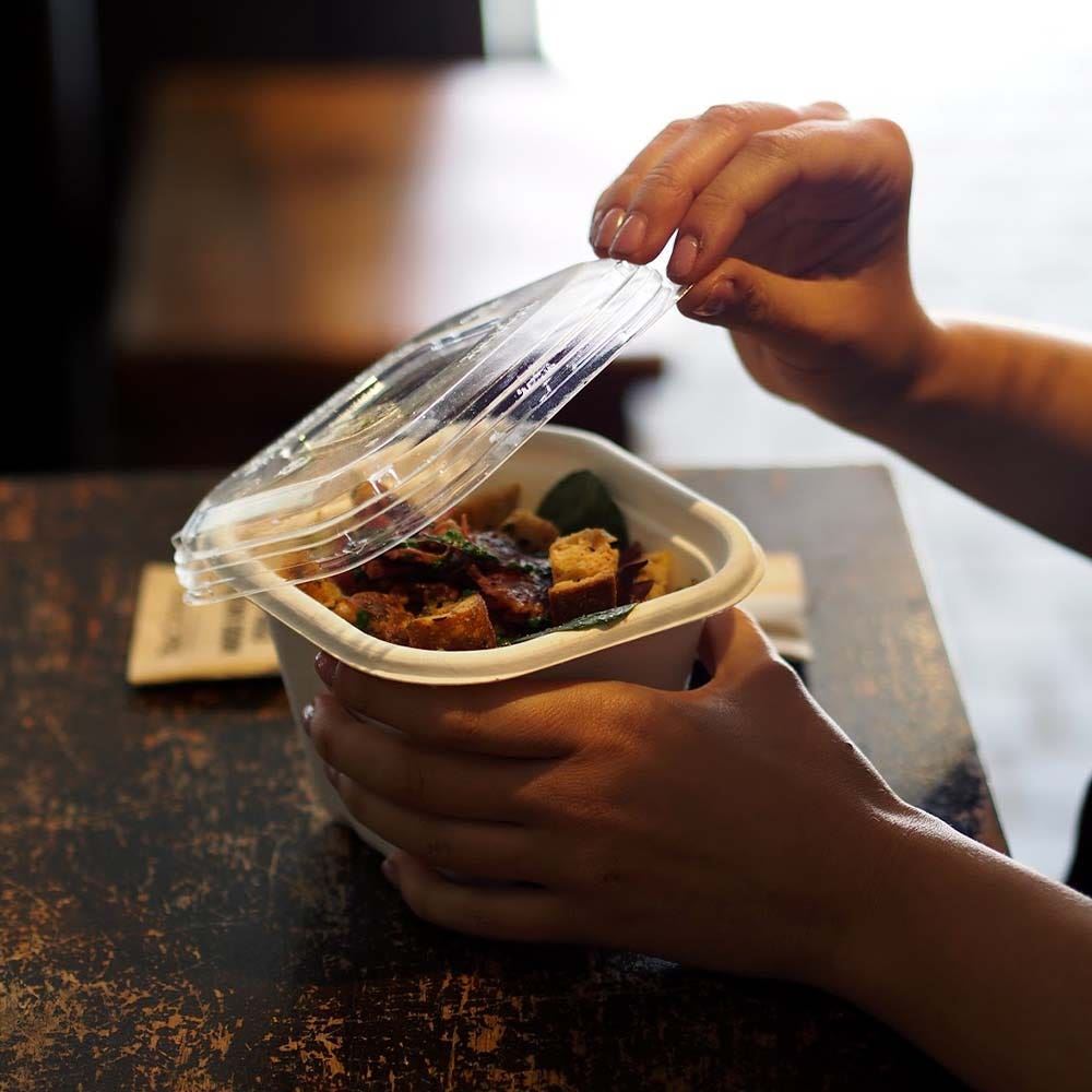 280-630ml Clear PLA Takeaway Lid - Image 5