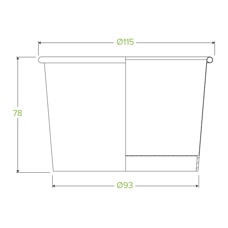 550ml / 16oz White BioBowl - Image 3