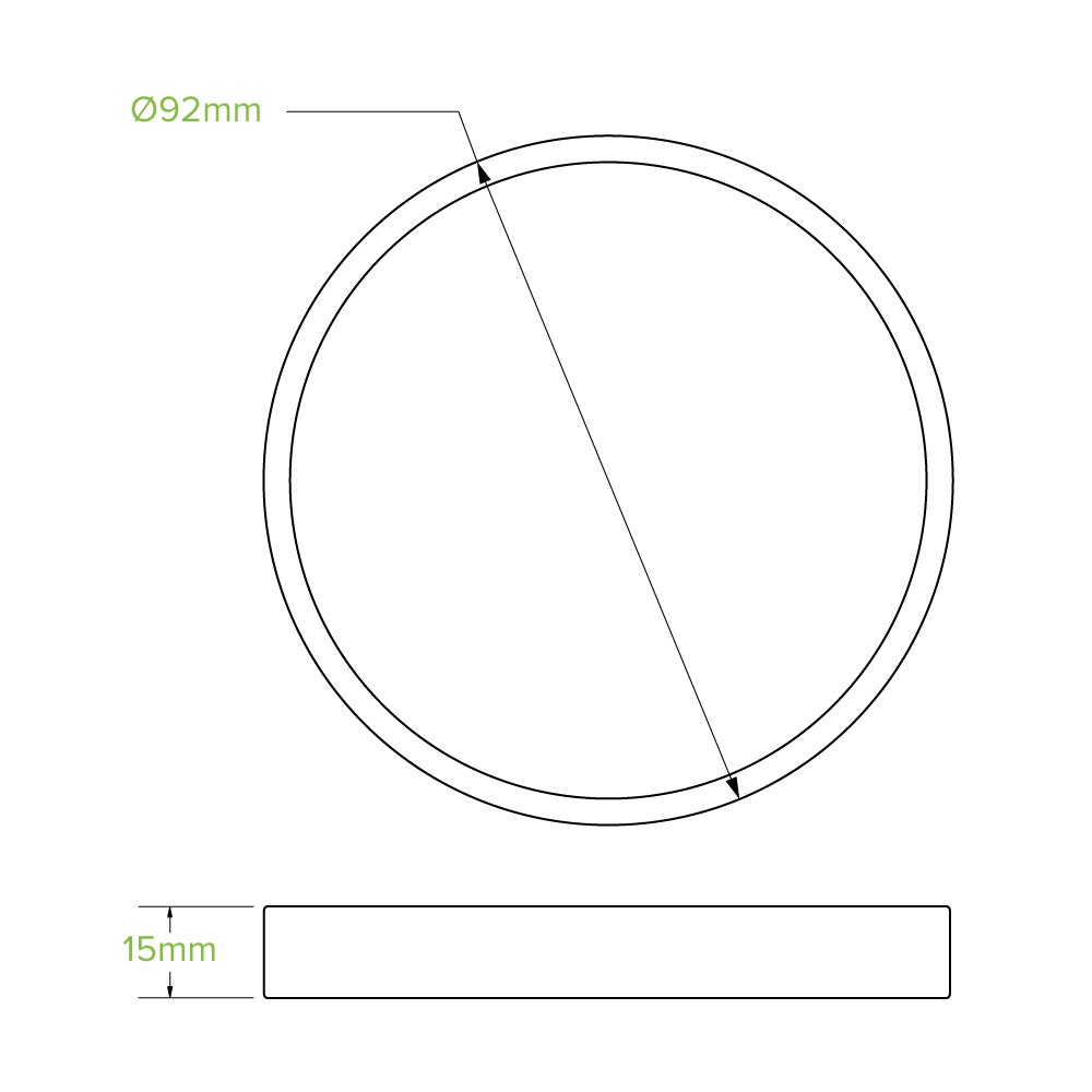 250ml / 8oz White Paper BioBowl Lid