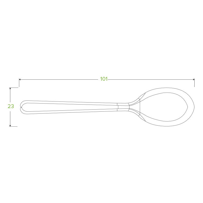 10cm / 4" PLA Tea Spoon