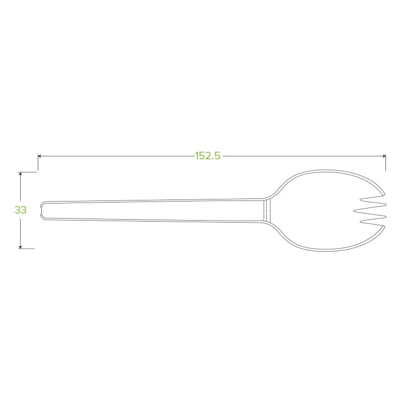 15cm / 6" PLA Spork