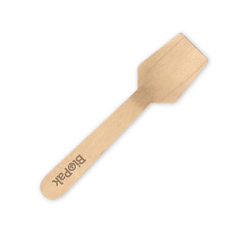 10cm Wood Ice Cream Spoon