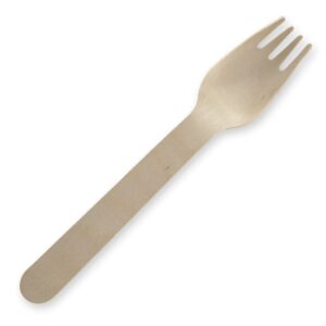 16cm Unbranded Wood Fork – Bulk Pack