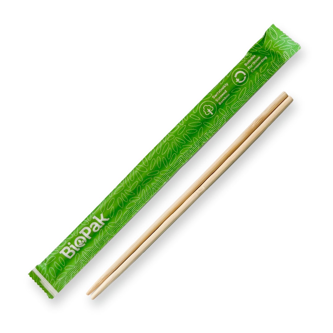 21cm Wood Chopsticks Fully Wrapped