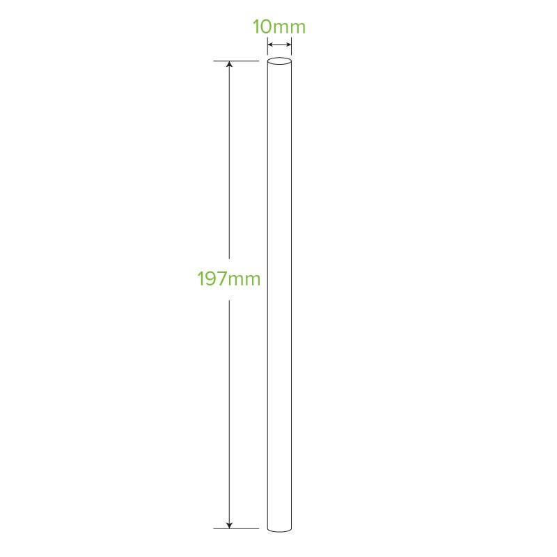 10mm Jumbo White BioStraw - Image 3