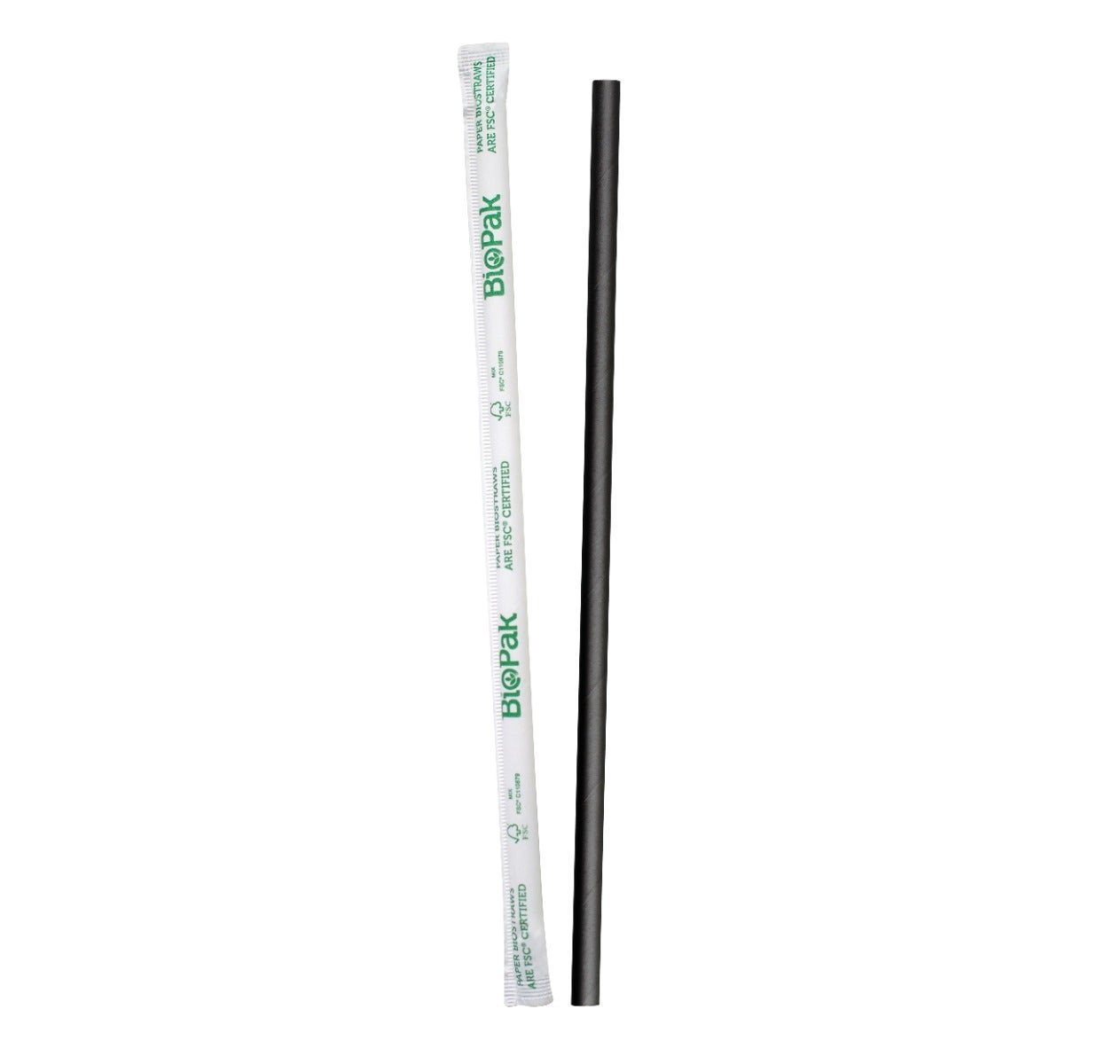 6mm Individual Wrapped Regular Black BioStraw - Image 3