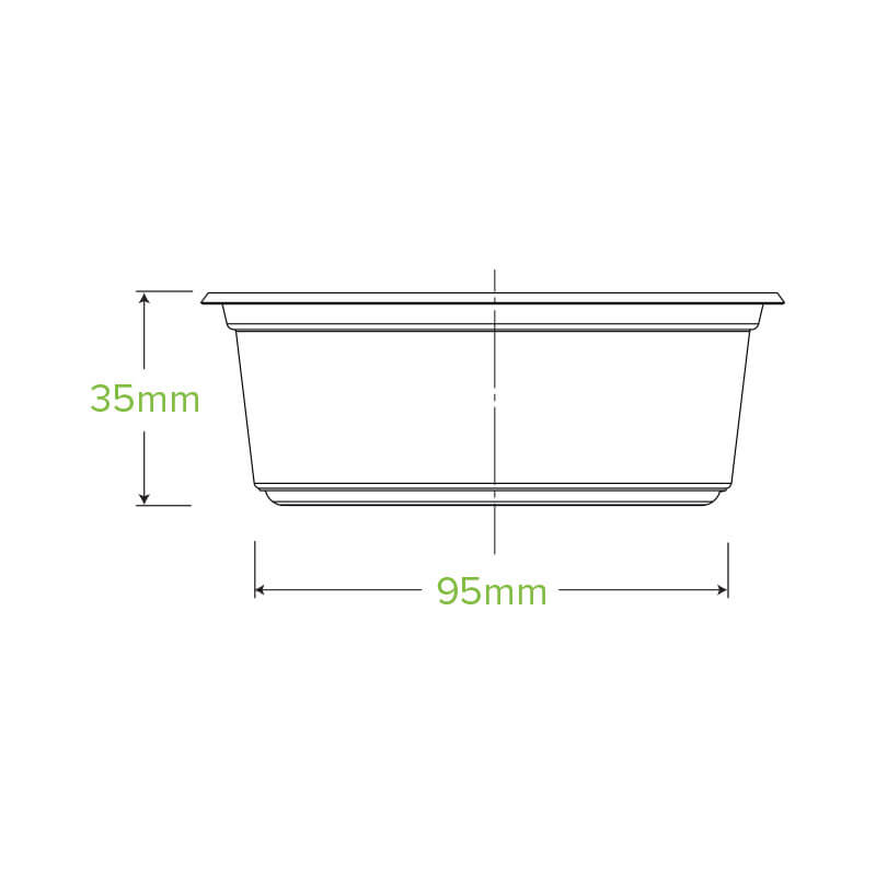 240ml Clear Unbranded BioBowl