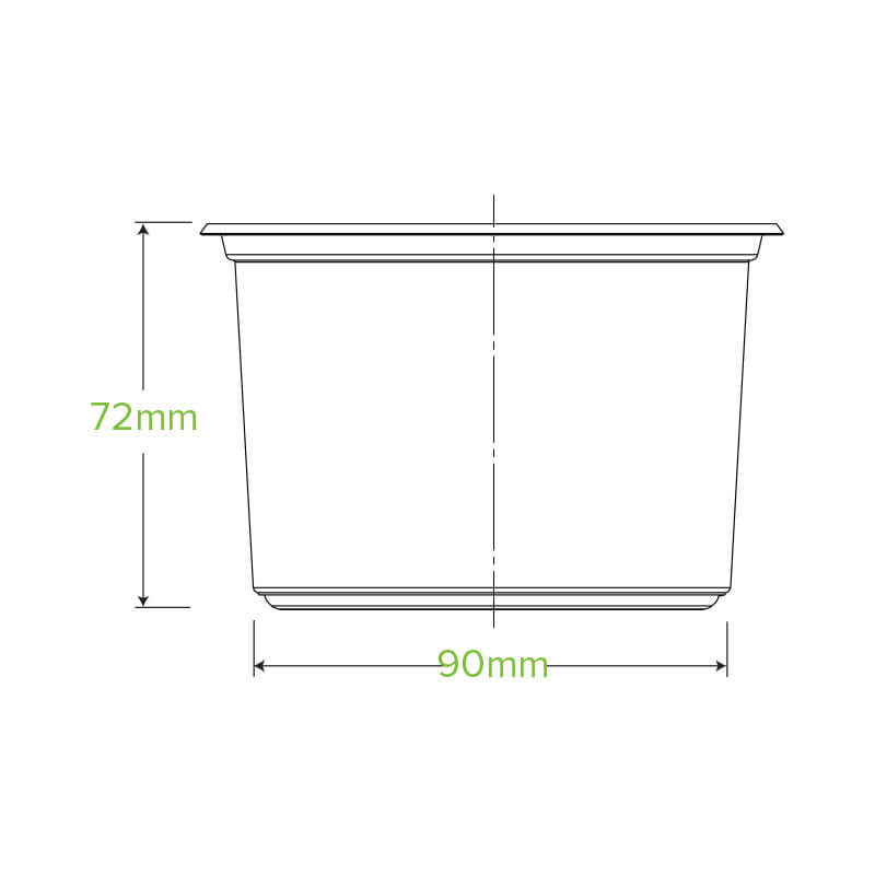 500ml Clear Unbranded BioBowl