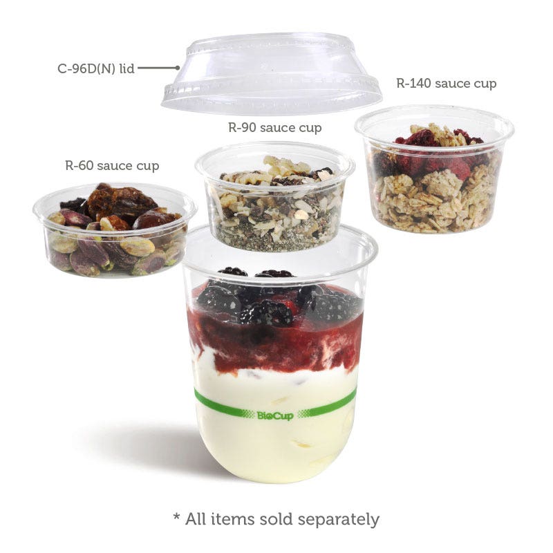 90ml Clear Sauce BioCup - Image 3