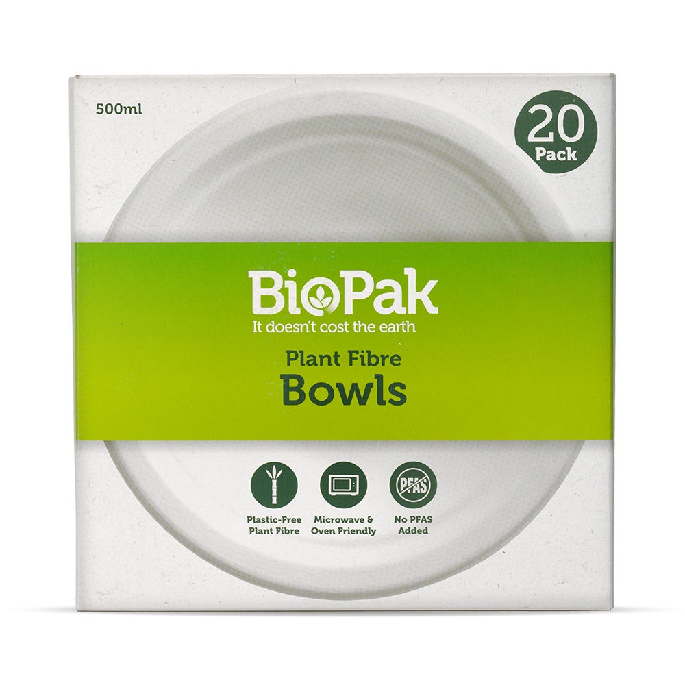 20 Pack - 500ml White BioBowl - Image 3