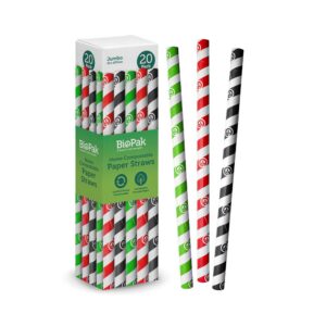 20 Pack – 10mm Mixed Jumbo BioStraws