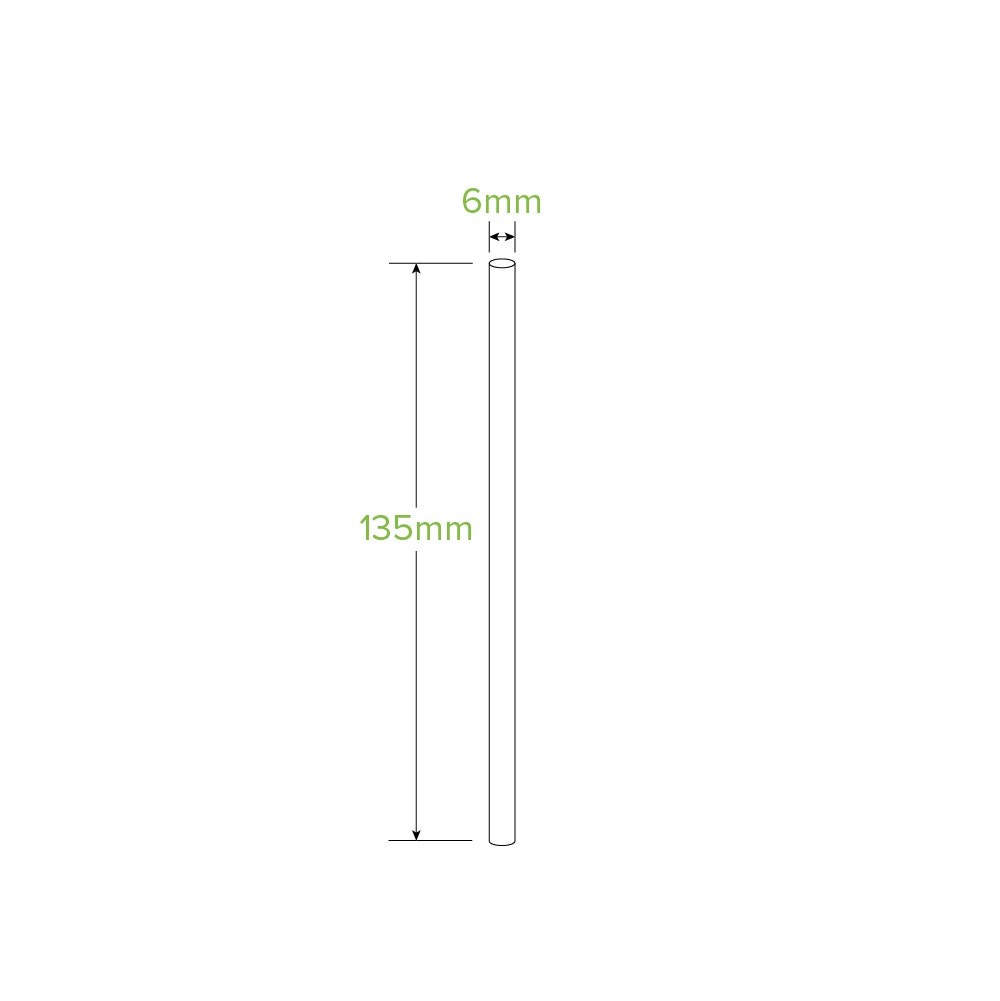 40 Pack - 6mm Mixed Cocktail BioStraws