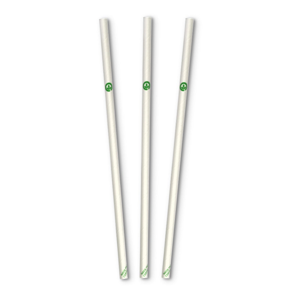 50 Pack - 6mm White Regular Straws - Image 3